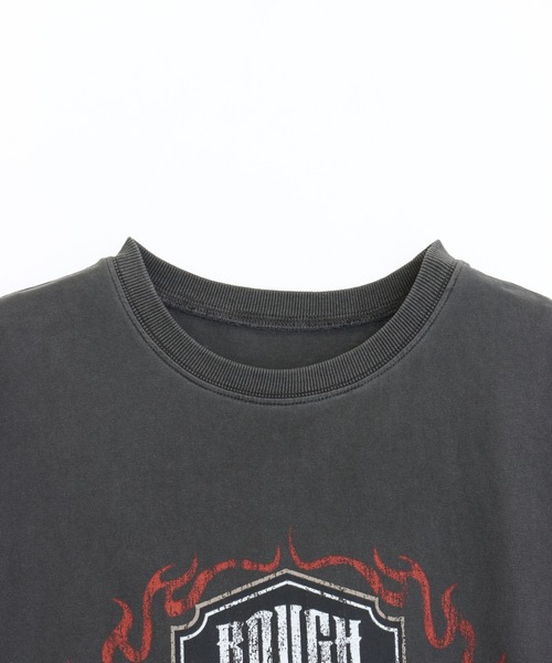 ANAP（アナップ）の「ピグメント加工 オーバーサイズ Tシャツ（Tシャツ/カットソー・レディース・ベージュ/ライトグレー/ダークブラック・F）」の20枚目の写真