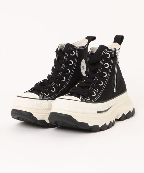 CONVERSE(コンバース)の「《CONVERSE》ALL STAR TREKWAVE Z HI オールスター トレックウエーブ Z HI(スニーカー・レディース・ブラック/ライトパープル・25.0cm/24.5cm/24.0cm/23.5cm/23.0cm/22.5cm)」の2枚目の写真
