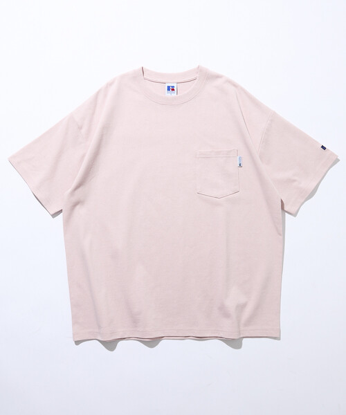 FREAK'S STORE(フリークスストア)の「限定展開 RUSSELL ATHLETIC×FREAK'S STORE ラッセル アスレチック 別注 ビッグシルエット ロゴバックプリント ポケット Tシャツ(Tシャツ/カットソー・メンズ・ピンク/ホワイト/ネイビー/ブラック/チャコールグレー・SMALL/LARGE/MEDIUM)」の17枚目の写真