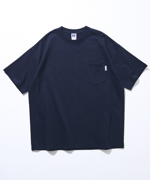 FREAK'S STORE(フリークスストア)の「限定展開 RUSSELL ATHLETIC×FREAK'S STORE ラッセル アスレチック 別注 ビッグシルエット ロゴバックプリント ポケット Tシャツ(Tシャツ/カットソー・メンズ・ピンク/ホワイト/ネイビー/ブラック/チャコールグレー・SMALL/LARGE/MEDIUM)」の19枚目の写真