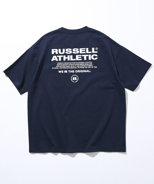 FREAK'S STORE(フリークスストア)の「限定展開 RUSSELL ATHLETIC×FREAK'S STORE ラッセル アスレチック 別注 ビッグシルエット ロゴバックプリント ポケット Tシャツ(Tシャツ/カットソー・メンズ・ピンク/ホワイト/ネイビー/ブラック/チャコールグレー・SMALL/LARGE/MEDIUM)」の20枚目の写真