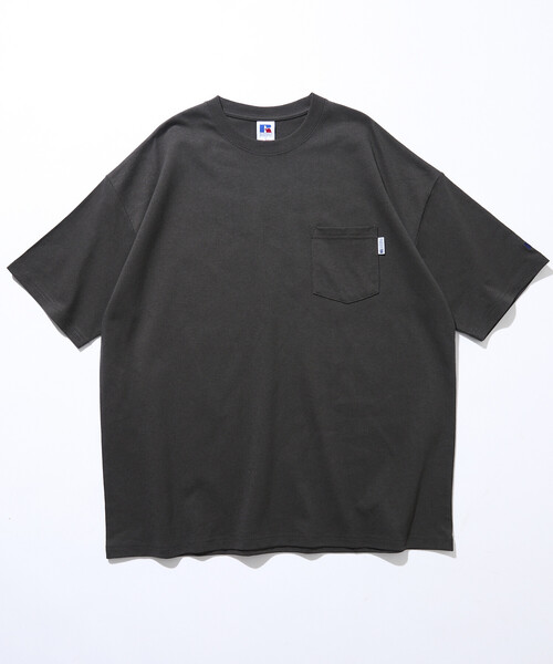 FREAK'S STORE(フリークスストア)の「限定展開 RUSSELL ATHLETIC×FREAK'S STORE ラッセル アスレチック 別注 ビッグシルエット ロゴバックプリント ポケット Tシャツ(Tシャツ/カットソー・メンズ・ピンク/ホワイト/ネイビー/ブラック/チャコールグレー・SMALL/LARGE/MEDIUM)」の21枚目の写真
