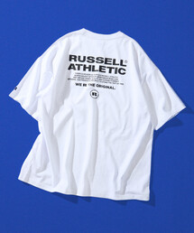 FREAK'S STORE | 限定展開 RUSSELL ATHLETIC×FREAK'S STORE ラッセル アスレチック 別注 ビッグシルエット ロゴバックプリント ポケット Tシャツ(Tシャツ/カットソー)