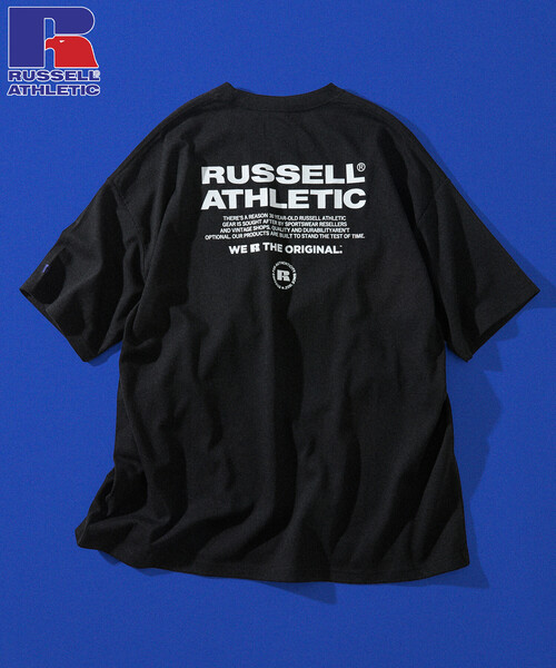 FREAK'S STORE(フリークスストア)の「限定展開 RUSSELL ATHLETIC×FREAK'S STORE ラッセル アスレチック 別注 ビッグシルエット ロゴバックプリント ポケット Tシャツ(Tシャツ/カットソー・メンズ・ピンク/ホワイト/ネイビー/ブラック/チャコールグレー・SMALL/LARGE/MEDIUM)」の7枚目の写真