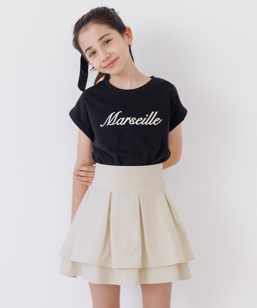 coca(coca)(コカ)の「キッズ ダブルフリルスカート(スカート・キッズ・アイボリー/ブラック・120/130/140/150)」の13枚目の写真