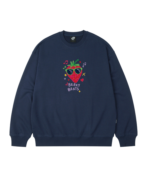 WILDROCK(ワイルドロック)の「ベリービーツ オーバーサイズ スウェット_7 COL(スウェット・レディース・ブラック/ベージュ/ネイビー/ピンク/アイボリー/ダークグレー/チャコール・SMALL/MEDIUM/LARGE)」の6枚目の写真