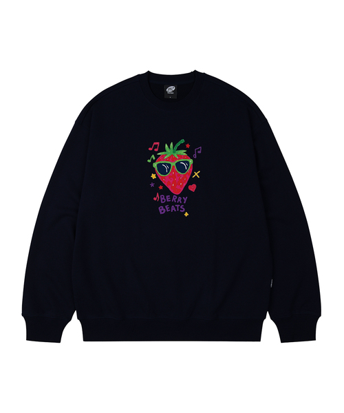WILDROCK(ワイルドロック)の「ベリービーツ オーバーサイズ スウェット_7 COL(スウェット・レディース・ブラック/ベージュ/ネイビー/ピンク/アイボリー/ダークグレー/チャコール・SMALL/MEDIUM/LARGE)」の3枚目の写真