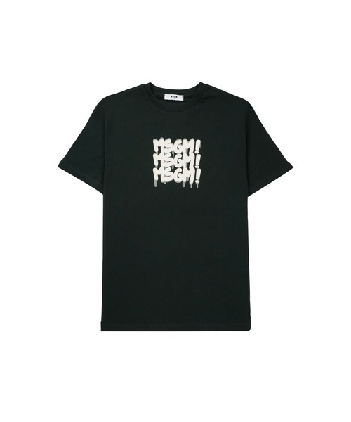 MSGM KIDS スプレーペイント トリプルロゴTシャツ（Tシャツ/カットソー