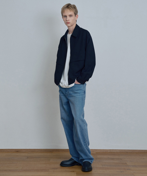 MINDBRIDGE（マインドブリッジ）の「ワイドライトブルーデニムパンツ_MI（デニムパンツ・メンズ・インディゴブルー・29/30/31/32/33/34/36/38）」の3枚目の写真