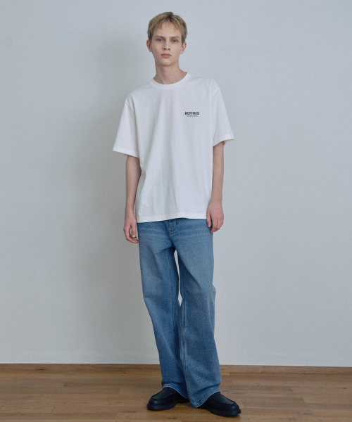 MINDBRIDGE（マインドブリッジ）の「ワイドライトブルーデニムパンツ_MI（デニムパンツ・メンズ・インディゴブルー・29/30/31/32/33/34/36/38）」の4枚目の写真
