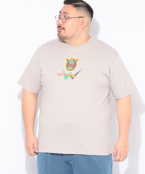 SAKAZEN(サカゼン)の「Tシャツ 半袖 メンズ 大きいサイズ 仮面ライダー ダブル クルーネック カットソー 仮面ライダー (カメンライダー)(Tシャツ/カットソー・メンズ・ネイビー/グレイッシュベージュ・3L/5L/4L)」の20枚目の写真