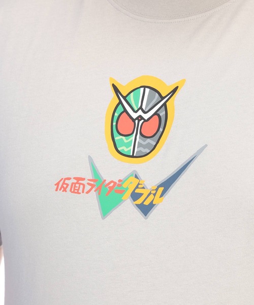 SAKAZEN(サカゼン)の「Tシャツ 半袖 メンズ 大きいサイズ 仮面ライダー ダブル クルーネック カットソー 仮面ライダー (カメンライダー)(Tシャツ/カットソー・メンズ・ネイビー/グレイッシュベージュ・3L/5L/4L)」の8枚目の写真