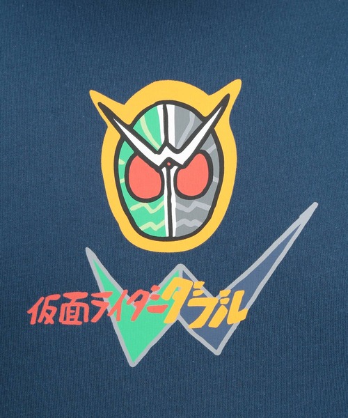 SAKAZEN(サカゼン)の「Tシャツ 半袖 メンズ 大きいサイズ 仮面ライダー ダブル クルーネック カットソー 仮面ライダー (カメンライダー)(Tシャツ/カットソー・メンズ・ネイビー/グレイッシュベージュ・3L/5L/4L)」の13枚目の写真