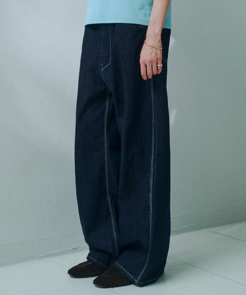 soerte（ソエルテ）の「Classic Multi Pocket Straight Denim Pants/クラシックマルチストレートデニムパンツ（デニムパンツ・メンズ・ブルー/インディゴブルー・1/3/2）」の20枚目の写真