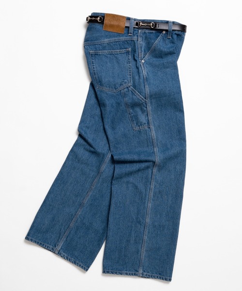 soerte（ソエルテ）の「Classic Multi Pocket Straight Denim Pants/クラシックマルチストレートデニムパンツ（デニムパンツ・メンズ・ブルー/インディゴブルー・1/3/2）」の4枚目の写真