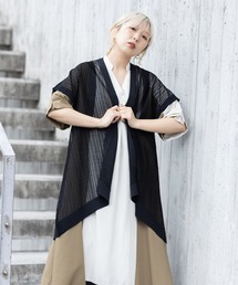 OSMOSIS（オズモーシス）の「【WEB限定アイテム】ストライプニットジレ（ニット/セーター）」