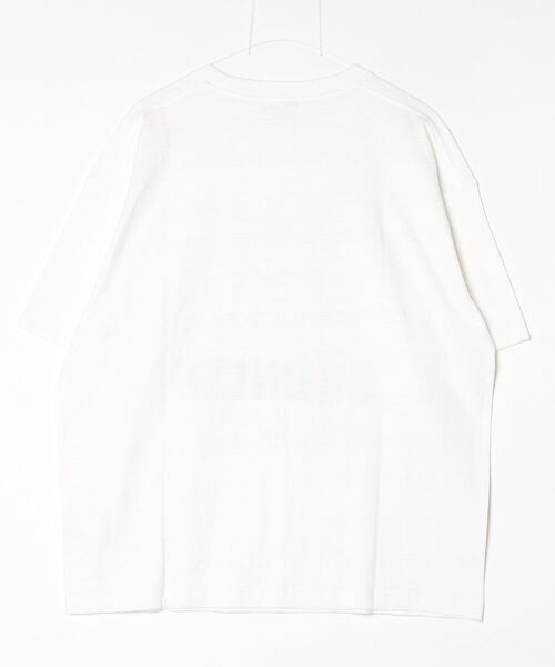 ROSE BUD(ローズバッド)の「TEXT BIG TEE(Tシャツ/カットソー・レディース・オフホワイト/チャコールグレー・ONE SIZE)」の3枚目の写真