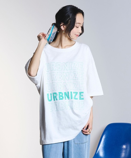ROSE BUD(ローズバッド)の「TEXT BIG TEE(Tシャツ/カットソー・レディース・オフホワイト/チャコールグレー・ONE SIZE)」の18枚目の写真