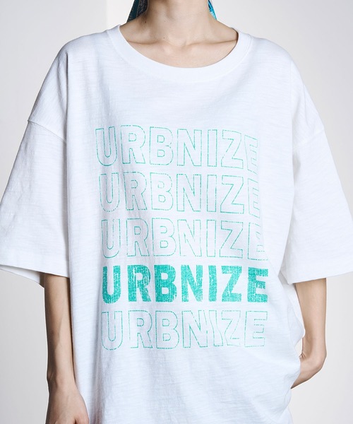 ROSE BUD(ローズバッド)の「TEXT BIG TEE(Tシャツ/カットソー・レディース・オフホワイト/チャコールグレー・ONE SIZE)」の12枚目の写真