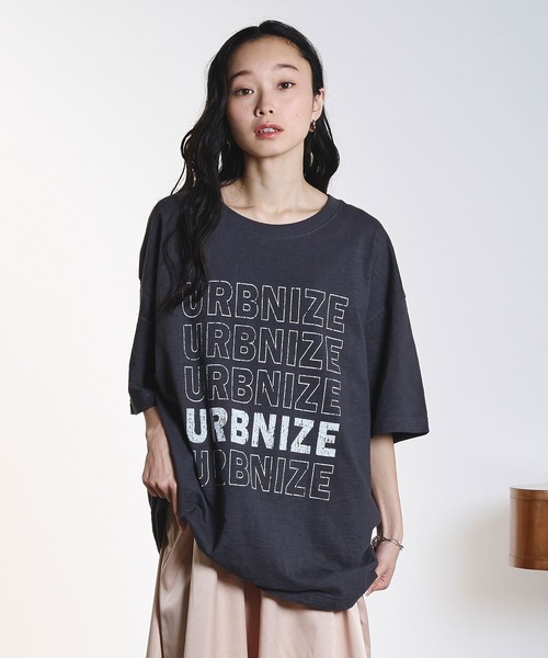 ROSE BUD(ローズバッド)の「TEXT BIG TEE(Tシャツ/カットソー・レディース・オフホワイト/チャコールグレー・ONE SIZE)」の10枚目の写真