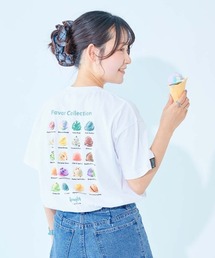 デビロック×【アイス】 ひやシャリ 接触冷感 大人 アイスプリント 半袖Tシャツ