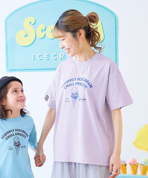 devirock(デビロック)の「デビロック×【アイス】 ひやシャリ 接触冷感 大人 アイスプリント 半袖Tシャツ(Tシャツ/カットソー・レディース・ホワイト系2/ホワイト系1/ライラック系1/ブラック系1/ホワイト系3・L/M/LL)」の5枚目の写真