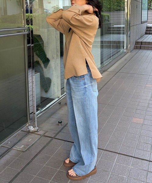 Rouge vif Anna(ルージュヴィフアンナ)の「ヴィンテージメッシュプルオーバー/シャツ/ブラウス/夏服/シアートップス/オフィスカジュアル(シャツ/ブラウス・レディース・ベージュ/ブラック・フリー)」の7枚目の写真