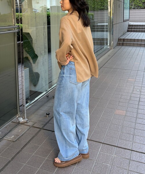 Rouge vif Anna(ルージュヴィフアンナ)の「ヴィンテージメッシュプルオーバー/シャツ/ブラウス/夏服/シアートップス/オフィスカジュアル(シャツ/ブラウス・レディース・ベージュ/ブラック・フリー)」の8枚目の写真
