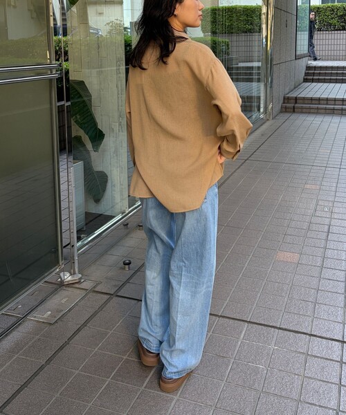 Rouge vif Anna(ルージュヴィフアンナ)の「ヴィンテージメッシュプルオーバー/シャツ/ブラウス/夏服/シアートップス/オフィスカジュアル(シャツ/ブラウス・レディース・ベージュ/ブラック・フリー)」の9枚目の写真