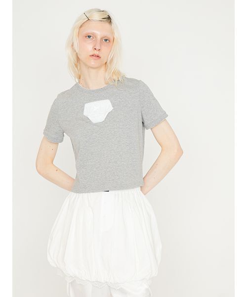 SORIN（ソリン　）の「Doll Panties Docking T-shirt/ドールパンティー ドッキングTシャツ（Tシャツ/カットソー・レディース・ホワイト/グレー/ダークネイビー・38）」の6枚目の写真
