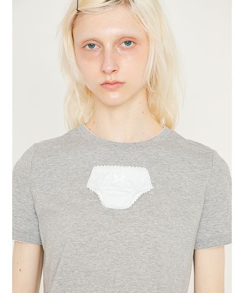 SORIN（ソリン　）の「Doll Panties Docking T-shirt/ドールパンティー ドッキングTシャツ（Tシャツ/カットソー・レディース・ホワイト/グレー/ダークネイビー・38）」の9枚目の写真