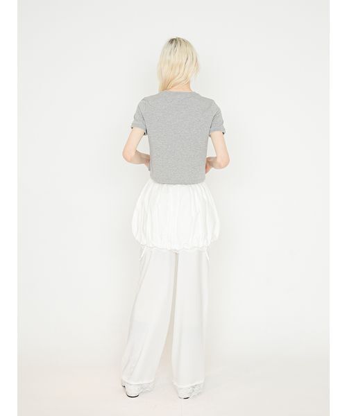 SORIN（ソリン　）の「Doll Panties Docking T-shirt/ドールパンティー ドッキングTシャツ（Tシャツ/カットソー・レディース・ホワイト/グレー/ダークネイビー・38）」の12枚目の写真