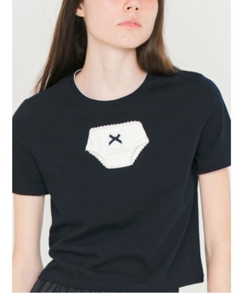 SORIN（ソリン　）の「Doll Panties Docking T-shirt/ドールパンティー ドッキングTシャツ（Tシャツ/カットソー・レディース・ホワイト/グレー/ダークネイビー・38）」の20枚目の写真
