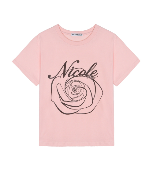 NICK&NICOLE（ニックアンドニコール）の「NICOLE ROSE SLEEVE TOP_PINK BROWN（Tシャツ/カットソー・レディース・その他・MEDIUM/LARGE）」の4枚目の写真
