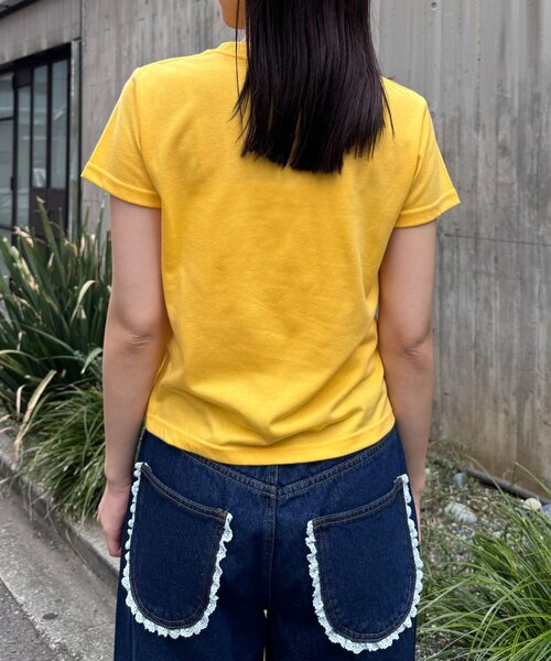 CIAOPANIC(チャオパニック)の「アソート柄コンパクトカラーTee(Tシャツ/カットソー・レディース・ブルー/イエロー/ライム/ホワイト・ONE SIZE)」の17枚目の写真
