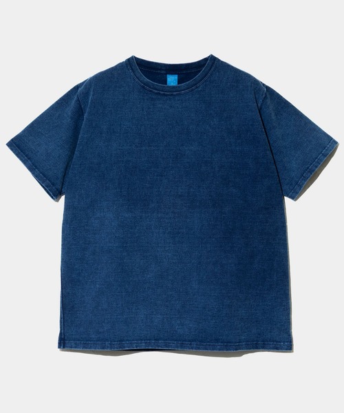 go slow caravan(ゴースローキャラバン)の「Good On/グッドオン S/S HVY CREW TEE INDIGO SHAVE(Tシャツ/カットソー・メンズ・ブルー系その他・LARGE/X-LARGE/MEDIUM)」の1枚目の写真