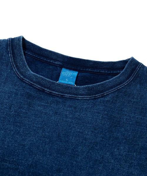 go slow caravan(ゴースローキャラバン)の「Good On/グッドオン S/S HVY CREW TEE INDIGO SHAVE(Tシャツ/カットソー・メンズ・ブルー系その他・LARGE/X-LARGE/MEDIUM)」の2枚目の写真