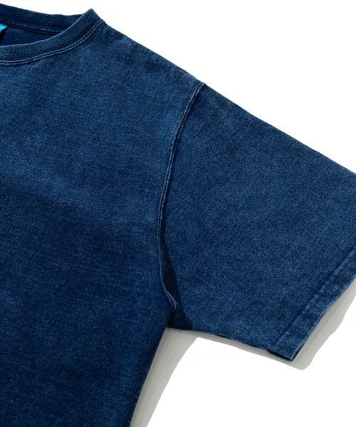 go slow caravan(ゴースローキャラバン)の「Good On/グッドオン S/S HVY CREW TEE INDIGO SHAVE(Tシャツ/カットソー・メンズ・ブルー系その他・LARGE/X-LARGE/MEDIUM)」の3枚目の写真