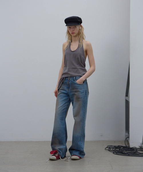 LCDC TM(エルシーディーシーティーエム)の「SMOKY BRUSHED BLUE DENIM (BLUE)(デニムパンツ・レディース・その他・X-SMALL/SMALL/MEDIUM)」の1枚目の写真