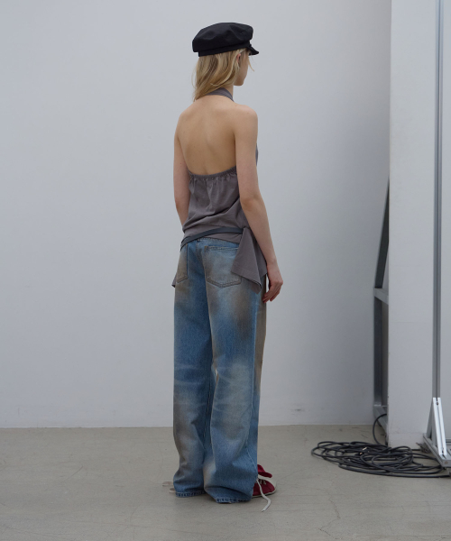 LCDC TM(エルシーディーシーティーエム)の「SMOKY BRUSHED BLUE DENIM (BLUE)(デニムパンツ・レディース・その他・X-SMALL/SMALL/MEDIUM)」の4枚目の写真