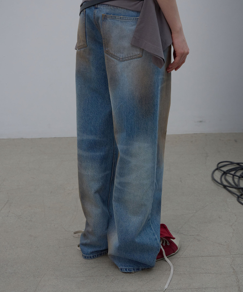 LCDC TM(エルシーディーシーティーエム)の「SMOKY BRUSHED BLUE DENIM (BLUE)(デニムパンツ・レディース・その他・X-SMALL/SMALL/MEDIUM)」の8枚目の写真