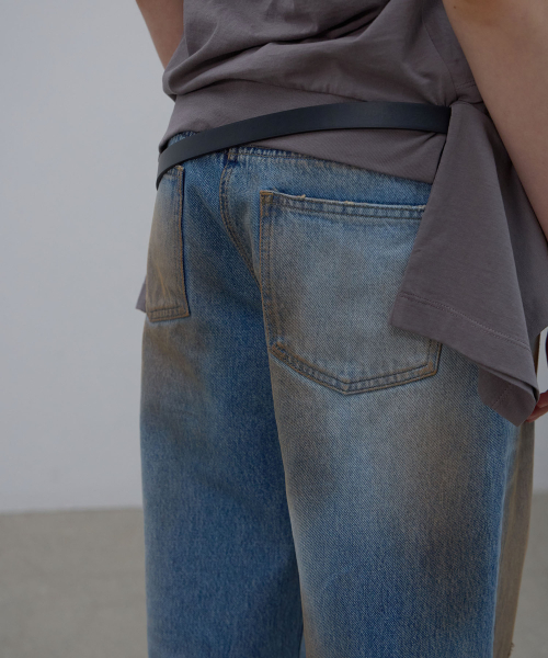 LCDC TM(エルシーディーシーティーエム)の「SMOKY BRUSHED BLUE DENIM (BLUE)(デニムパンツ・レディース・その他・X-SMALL/SMALL/MEDIUM)」の10枚目の写真