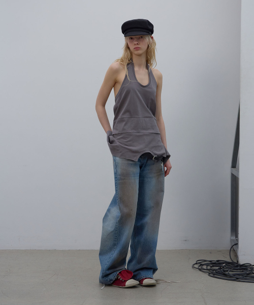 LCDC TM(エルシーディーシーティーエム)の「SMOKY BRUSHED BLUE DENIM (BLUE)(デニムパンツ・レディース・その他・X-SMALL/SMALL/MEDIUM)」の11枚目の写真
