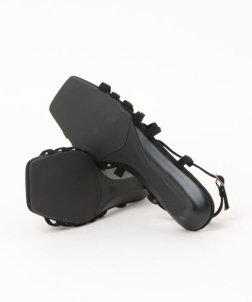 LAULEN(ローレン)の「strappy knot detail sandals / マルチストラップノットディテールサンダル(サンダル・レディース・ブラウン/パープル/ブラック/ライトグリーン・23cm/24cm/24.5cm)」の6枚目の写真