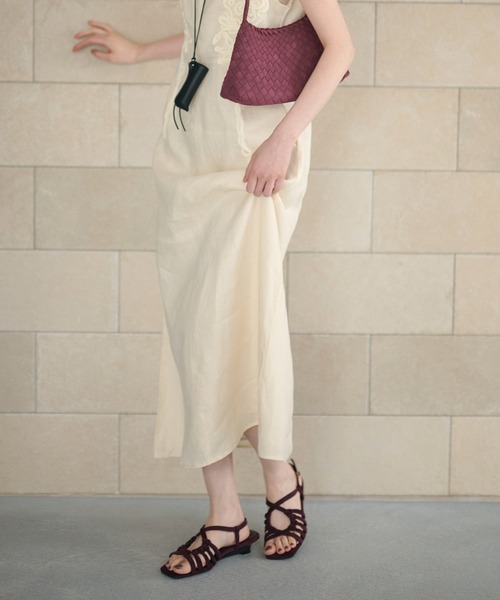 LAULEN(ローレン)の「strappy knot detail sandals / マルチストラップノットディテールサンダル(サンダル・レディース・ブラウン/パープル/ブラック/ライトグリーン・23cm/24cm/24.5cm)」の11枚目の写真