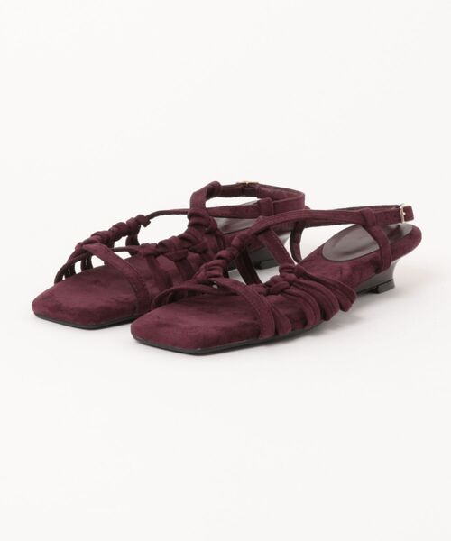 LAULEN(ローレン)の「strappy knot detail sandals / マルチストラップノットディテールサンダル(サンダル・レディース・ブラウン/パープル/ブラック/ライトグリーン・23cm/24cm/24.5cm)」の13枚目の写真
