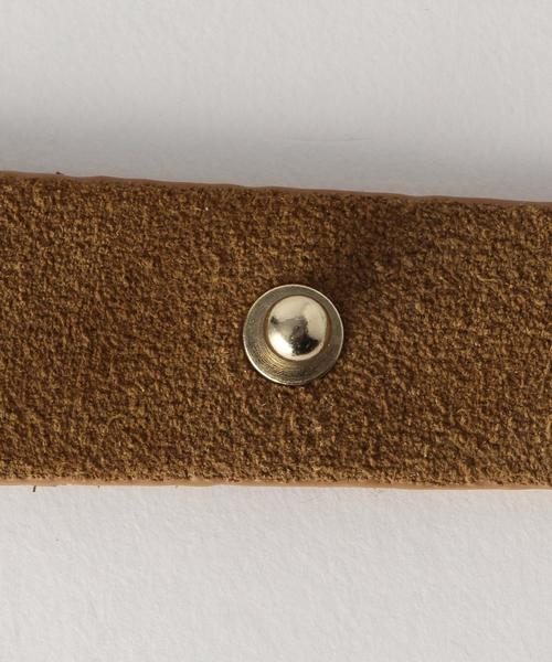 green label relaxing（グリーンレーベルリラクシング）の「KC レザーギボシ/ブレスレット◆（ブレスレット・レディース・ブラック/ブラウン/ベージュ/ライトグレー/ダークブラウン・FREE）」の7枚目の写真