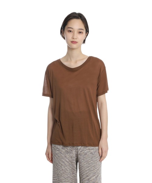 BASERANGE（ベースレンジ）の「BASERANGE / ベースレンジ：LOOSE TEE：TOLO-BL-000[ANN]（Tシャツ/カットソー・レディース・ブラウン系その他・XS）」の4枚目の写真