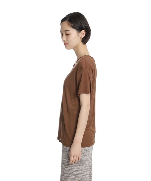 BASERANGE（ベースレンジ）の「BASERANGE / ベースレンジ：LOOSE TEE：TOLO-BL-000[ANN]（Tシャツ/カットソー・レディース・ブラウン系その他・XS）」の5枚目の写真