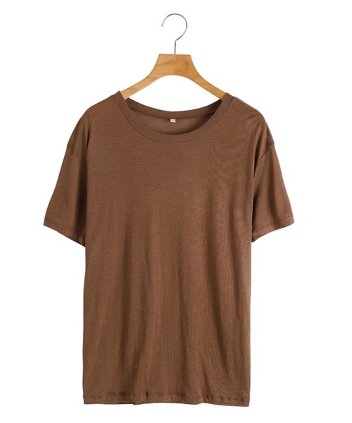 BASERANGE（ベースレンジ）の「BASERANGE / ベースレンジ：LOOSE TEE：TOLO-BL-000[ANN]（Tシャツ/カットソー・レディース・ブラウン系その他・XS）」の8枚目の写真